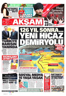 AKŞAM 23 Nisan 2026 gazete manşeti