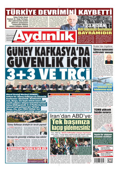 AYDINLIK GAZETESİ 23 Nisan 2026 gazete manşeti