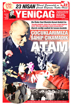 YENİÇAĞ 23 Nisan 2026 gazete manşeti