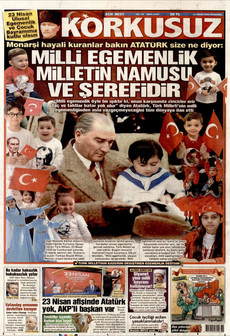 KORKUSUZ 23 Nisan 2026 gazete manşeti
