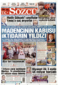 SÖZCÜ 24 Nisan 2026 gazete manşeti