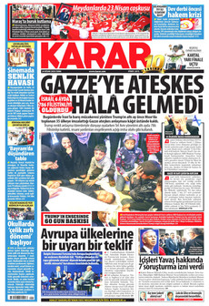 KARAR 24 Nisan 2026 gazete manşeti