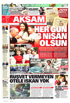 AKŞAM 24 Nisan 2026 gazete manşeti