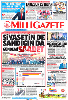 MİLLİ GAZETE 24 Nisan 2026 gazete manşeti