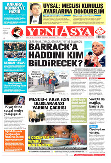 YENİ ASYA 24 Nisan 2026 gazete manşeti