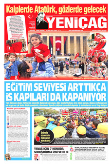 YENİÇAĞ 24 Nisan 2026 gazete manşeti
