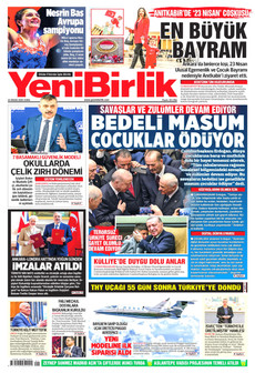YENİBİRLİK 24 Nisan 2026 gazete manşeti