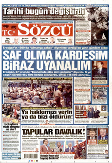 SÖZCÜ 25 Nisan 2026 gazete manşeti