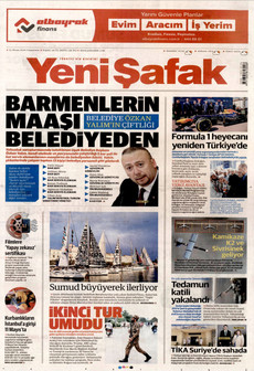 YENİ ŞAFAK 25 Nisan 2026 gazete manşeti