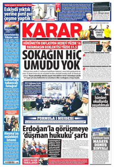 KARAR 25 Nisan 2026 gazete manşeti