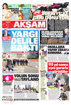 AKŞAM 25 Nisan 2026 gazete manşeti