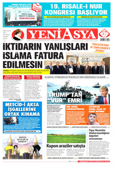 YENİ ASYA 25 Nisan 2026 gazete manşeti