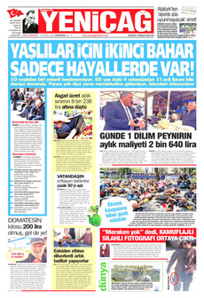 YENİÇAĞ 25 Nisan 2026 gazete manşeti