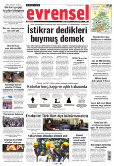 EVRENSEL 26 Nisan 2026 gazete manşeti
