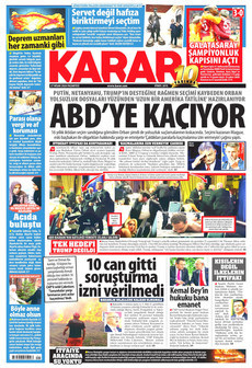 KARAR 27 Nisan 2026 gazete manşeti