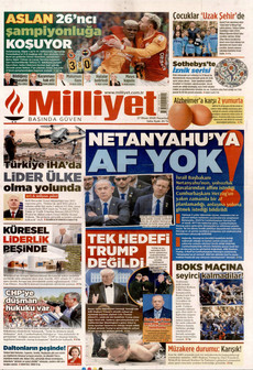 MİLLİYET 27 Nisan 2026 gazete manşeti