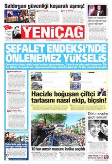 YENİÇAĞ 27 Nisan 2026 gazete manşeti