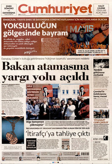 CUMHURİYET 1 Mayıs 2026 gazete manşeti