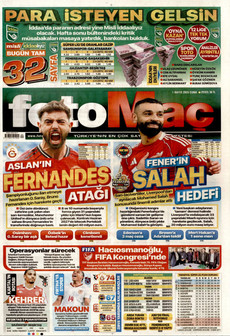 FOTOMAÇ 1 Mayıs 2026 gazete manşeti