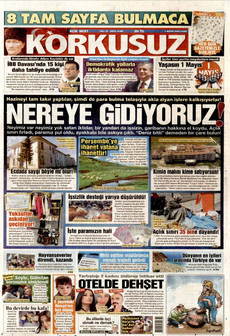 KORKUSUZ 1 Mayıs 2026 gazete manşeti