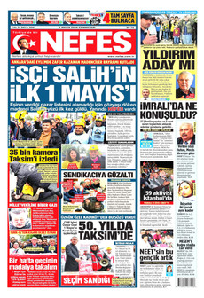NEFES 2 Mayıs 2026 gazete manşeti