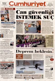 CUMHURİYET 3 Mayıs 2026 gazete manşeti