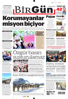 BİRGÜN 3 Mayıs 2026 gazete manşeti