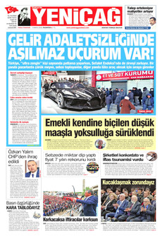 YENİÇAĞ 4 Mayıs 2026 gazete manşeti