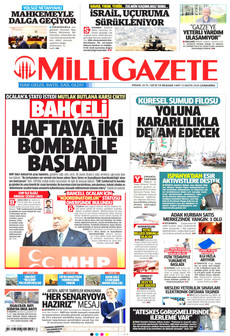 MİLLİ GAZETE 6 Mayıs 2026 gazete manşeti