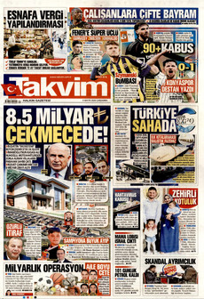 TAKVİM 6 Mayıs 2026 gazete manşeti