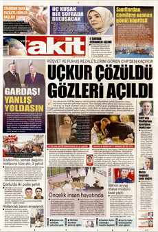 YENİ AKİT 18 Mayıs 2026 gazete manşeti