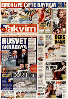 TAKVİM 18 Mayıs 2026 gazete manşeti