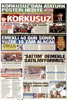 KORKUSUZ 18 Mayıs 2026 gazete manşeti