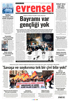 EVRENSEL 19 Mayıs 2026 gazete manşeti