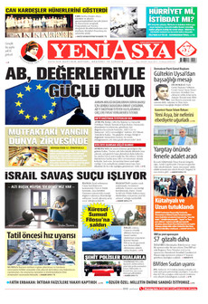 YENİ ASYA 19 Mayıs 2026 gazete manşeti