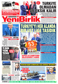 YENİBİRLİK 19 Mayıs 2026 gazete manşeti