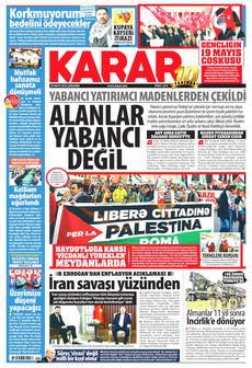 KARAR 20 Mayıs 2026 gazete manşeti