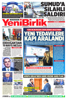 YENİBİRLİK 20 Mayıs 2026 gazete manşeti