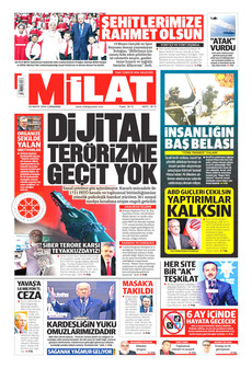MİLAT 20 Mayıs 2026 gazete manşeti