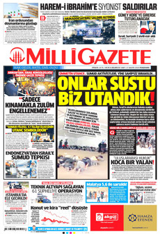 MİLLİ GAZETE 21 Mayıs 2026 gazete manşeti