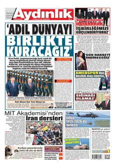 AYDINLIK GAZETESİ 21 Mayıs 2026 gazete manşeti