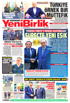 YENİBİRLİK 21 Mayıs 2026 gazete manşeti