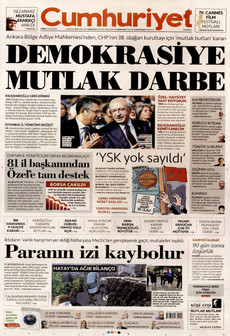 CUMHURİYET 22 Mayıs 2026 gazete manşeti