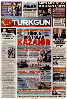 TÜRKGÜN 22 Mayıs 2026 gazete manşeti