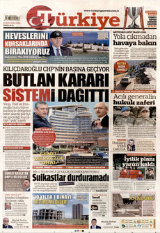 TÜRKİYE GAZETESİ 22 Mayıs 2026 gazete manşeti