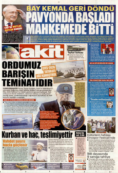 YENİ AKİT 22 Mayıs 2026 gazete manşeti