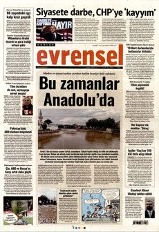 EVRENSEL 22 Mayıs 2026 gazete manşeti