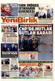 YENİBİRLİK 22 Mayıs 2026 gazete manşeti
