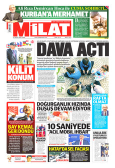MİLAT 22 Mayıs 2026 gazete manşeti