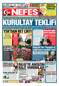 NEFES 23 Mayıs 2026 gazete manşeti